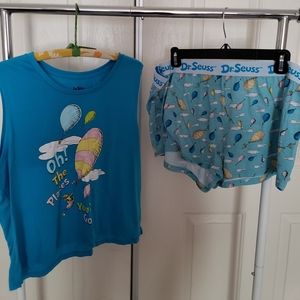 Pajama Dr. Seuss short sleeve and short set